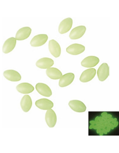 Ragot Soft Luminous Oval Beads 6mm 20pcs